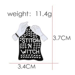 Stitch N Witch Pin Brooch